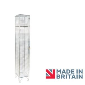 wire mesh 1 door midi low locker