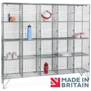 wire mesh locker 20 compartment