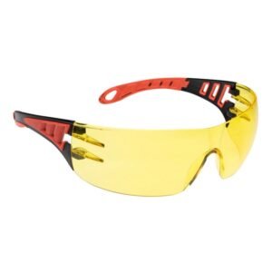 portwest ps11 tech look safety glasses clear