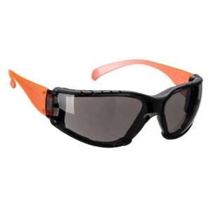 portwest ps32 wrap around plus safety glasses smoke