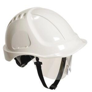 portwest pw54 endurance visor helmet hard hat white