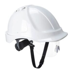 portwest pw55 endurance visor helmet hard hat white